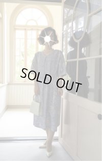 半袖ワンピース（9〜11号）前タックワンピース、着物リメイク、着物リメイクワンピース、和柄、オリジナル、1点もの