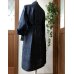 画像8: ガウンコート（9号）きりり、着物リメイク、着物リメイクコート、紬コート、絹コート、一点物、オリジナル、オリジナルコート、和柄、和柄コート、モダンコート、レトロコート、粋なコート、個性的、青いコート、和柄コート、着物コート）
