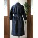画像9: ガウンコート（9号）きりり、着物リメイク、着物リメイクコート、紬コート、絹コート、一点物、オリジナル、オリジナルコート、和柄、和柄コート、モダンコート、レトロコート、粋なコート、個性的、青いコート、和柄コート、着物コート）
