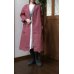 画像17: ガウンコート（9号）着物リメイク、紬、絹、一点物、オリジナル、和柄、モダン、レトロ、ピンクコート、お洒落コート