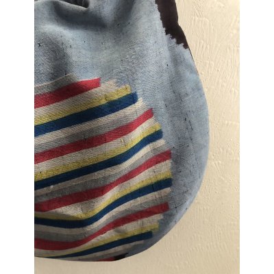 画像6: バンブーバッグ（着物リメイク、オリジナル、希少価値あり、昭和レトロ、ヴィンテージ、クラシカル、銘仙、ドット、カラフルドット、絹）