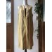 画像2: ジャンパースカート（オリジナル、１点もの、着物リメイク、着物柄、縦縞、ストライプ、黄色いジャンパースカート） (2)