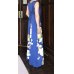 画像4: フレアーワンピースドレス 9〜11号（オリジナル、和柄、1点もの、着物リメイク、着物リメイクワンピース、着物リメイクドレス、青いワンピースドレス、ノースリーブワンピースドレス、モダンワンピースドレス、フォーマルワンピースドレス、パーティーワンピースドレス）