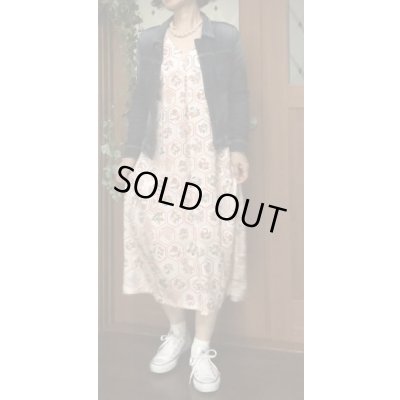 画像10: フロントタックワンピース9〜11号（着物リメイク、着物リメイクワンピース、フレンチスリーブワンピース、シンプルワンピース、ナチュナルワンピース、白いワンピース、古着、オリジナル、希少価値あり、１点もの、絹）