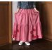 画像4: しぼりティアードスカート（キュート、着物リメイク、着物ヴィンテージ、1点もの、和柄、赤いティアードスカート、絹スカート、モダンスカート、レトロスカート、着物リメイクスカート）