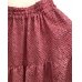 画像14: しぼりティアードスカート（キュート、着物リメイク、着物ヴィンテージ、1点もの、和柄、赤いティアードスカート、絹スカート、モダンスカート、レトロスカート、着物リメイクスカート）