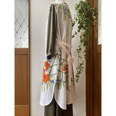 画像17: ロングジレ（着物リメイク、和柄、希少価値あり、オンリーワン、振袖、絽）