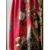 画像8: ハイウエストロングドレス 9〜11号（赤色、オリジナル、椿柄、絹素材、1点もの、着物リメイク、着物リメイクドレス、和柄ドレス、ノースリーブドレス、モダンドレス、フォーマルドレス、パーティードレス、）