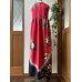 画像5: ハイウエストロングドレス 9〜11号（赤色、オリジナル、椿柄、絹素材、1点もの、着物リメイク、着物リメイクドレス、和柄ドレス、ノースリーブドレス、モダンドレス、フォーマルドレス、パーティードレス、）