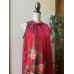 画像11: 後ろリボンドレス 9〜11号（赤いドレス、椿柄、オリジナル、和柄、1点もの、着物リメイク、着物リメイクドレス、フォーマルドレス、ノースリーブドレス、モダン、パーティードレス、振袖リメイク）