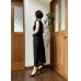 画像21: フレアーワンピース・着物袖風ボレロ 9〜11号（絽、透け感、オリジナル、和柄、絹素材、1点もの、着物リメイク、和柄ドレス、ノースリーブ、モダン、フォーマル、パーティー、）