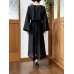 画像14: フレアーワンピース・着物袖風ボレロ 9〜11号（絽、透け感、オリジナル、和柄、絹素材、1点もの、着物リメイク、和柄ドレス、ノースリーブ、モダン、フォーマル、パーティー、）