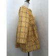 画像6: ダブルショートジャケット(9号）着物リメイク、黄八丈、1点物、オリジナル、ショートコート、和柄、絹 (6)