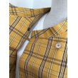 画像9: ダブルショートジャケット(9号）着物リメイク、黄八丈、1点物、オリジナル、ショートコート、和柄、絹 (9)