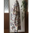 画像8: ノーカラーギャザーコート（フリーサイズ）春一番、着物リメイク、紅型、花柄、一点物、オリジナル、スプリングコート、モダン、着物リメイクコート、絹、レトロ、クラシカル） (8)
