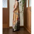 画像15: カシュクール風ハイウエストドレス 9〜11号（からし色、オリジナル、和柄、1点もの、着物リメイク、着物リメイクドレス、フォーマルドレス、ノースリーブドレス、モダン、パーティードレス、振袖リメイク） (15)