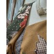 画像13: カシュクール風ハイウエストドレス 9〜11号（からし色、オリジナル、和柄、1点もの、着物リメイク、着物リメイクドレス、フォーマルドレス、ノースリーブドレス、モダン、パーティードレス、振袖リメイク） (13)